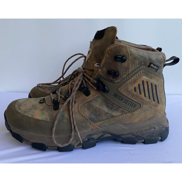 Irish Setter 2700 Pinnacle 7” Waterproof Leather Field Camo Boots sz 10 D $230 main image 13